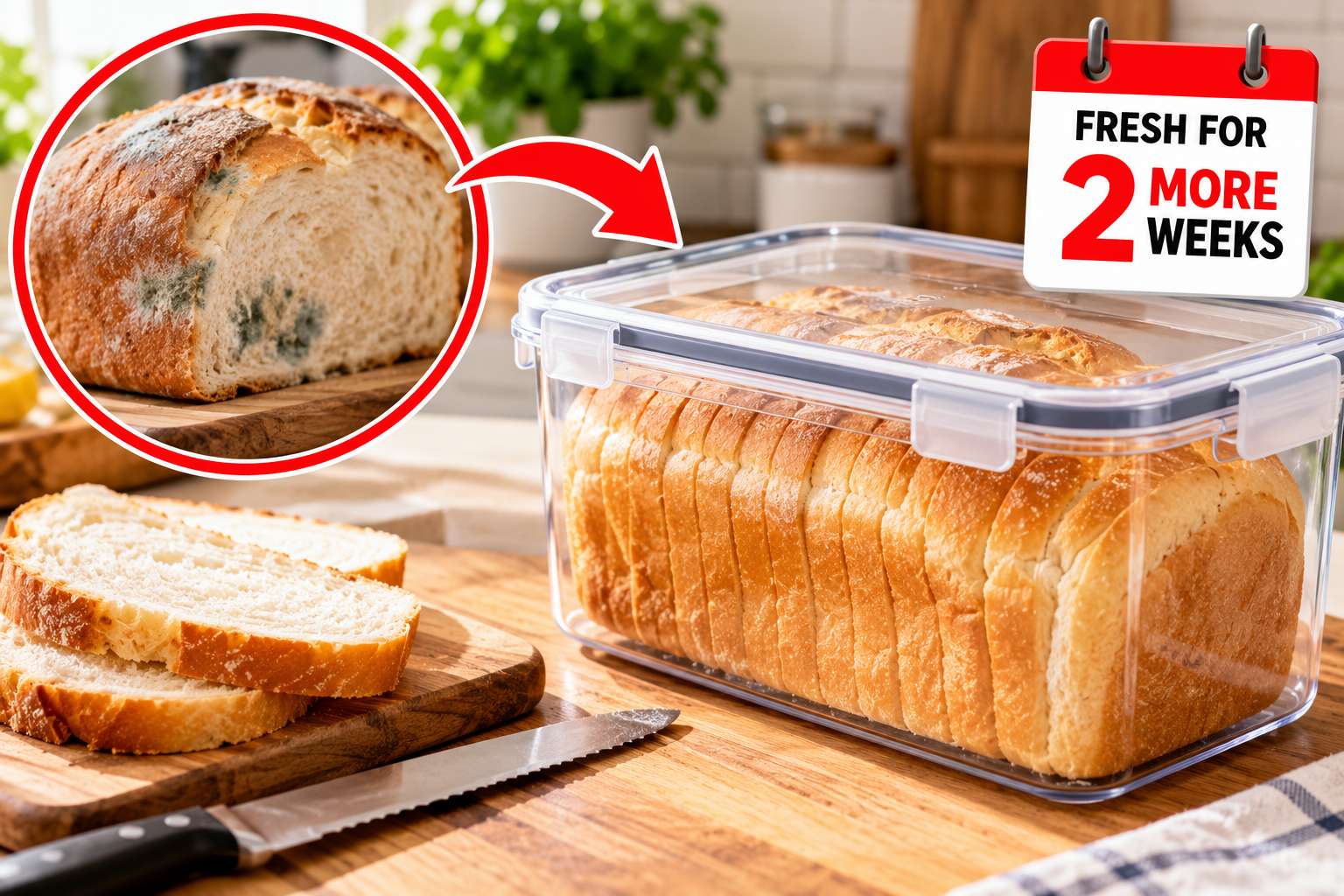 The magic trick to keep your bread fresh for two more weeks without freezing it.